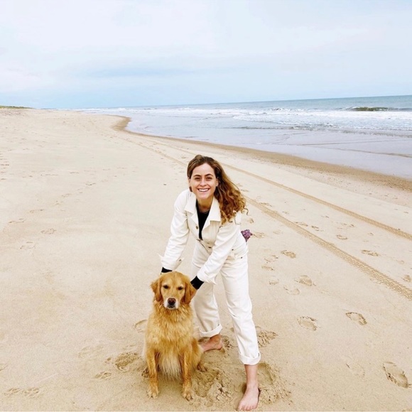 The Only Jane Jump One Jumpsuit in Ecru Denim size 6 like new condition - Picture 6 of 8